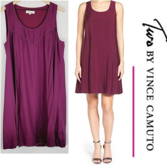 Vince Camuto Dresses & Skirts - 🟠 4 for $25 🟠 VINCE CAMUTO EMBELLISHED BEADED PURPLE DRESS SIZE LARGE